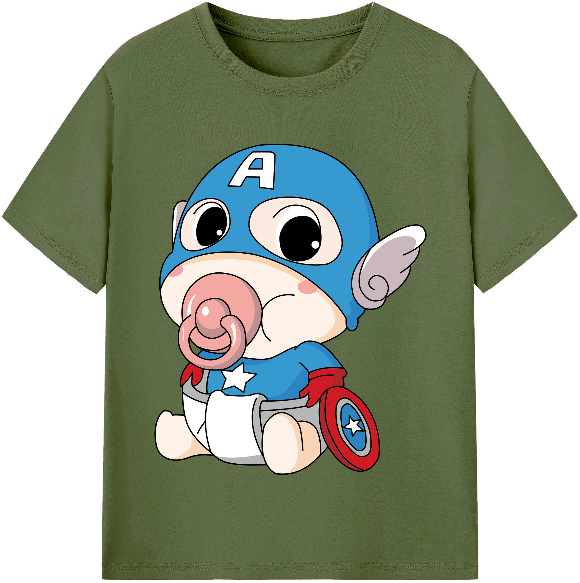 （画像用） アベンジャーズ The Avengers 綿100％半袖Tシャツ（フロントプリント）